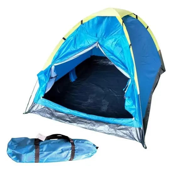 Barraca Camping 3 Pessoas Importway + Colchão de Ar Inflável Camping Casal Mor Aveludado com Fole