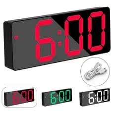 Relógio Digital De Led Mesa Com Temperatura Alarme E Funções Linha Deluxe
