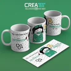 Caneca & Xícara - Plantão Tranquilo - Enfermagem - Profissão - Flork