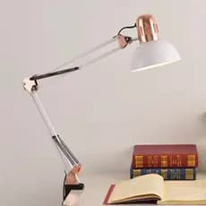 Luminária Alta  Roma Pixar Luxo com Detalhes Rose - Articulada Com Garra