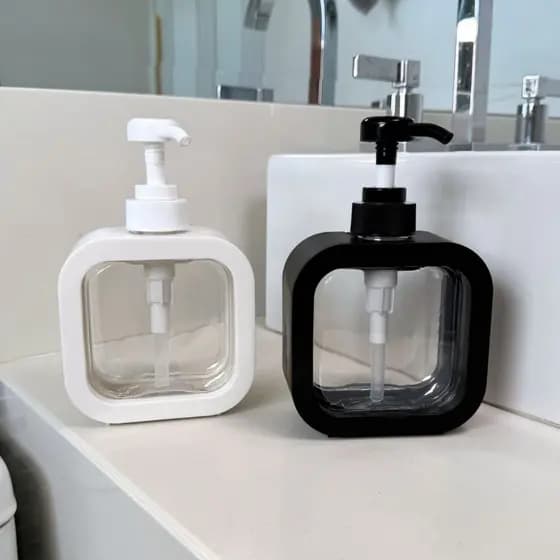 Dispenser Saboneteira Líquido Portátil Banheiro Cozinha Lavabo Viagem 300ml