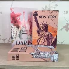 Livros Decorativo Kit 3 Falso Fake Caixa Organizadora Porta Objetos