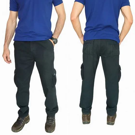 Calça Masculina Cargo Adulto Trabalho 6 Bolsos Otimo Preço