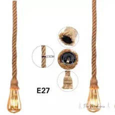 Luminária Rustica Pendente Decoração 2 UNIDADES