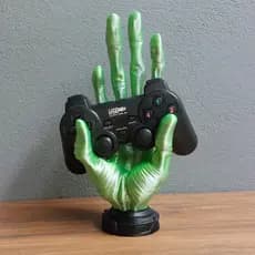 Suporte Controle Mão Alienígena Para PS5 PS4 Xbox Series e Outros - Suporte para Controle joystick e Decoração e Decoração Verde