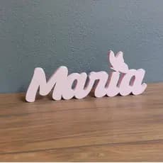 Letreiro Decorativo Nome Personalizado - Nome para Quarto Chá Revelação Nome Personalizado Letra 3D