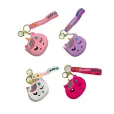 CHAVEIRO PORTA-MOEDA SILICONE FOFO UNICÓRNIO