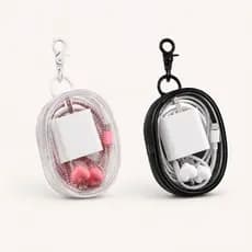Bolsa Chaveiro Transparente  – Organizador de Acessórios