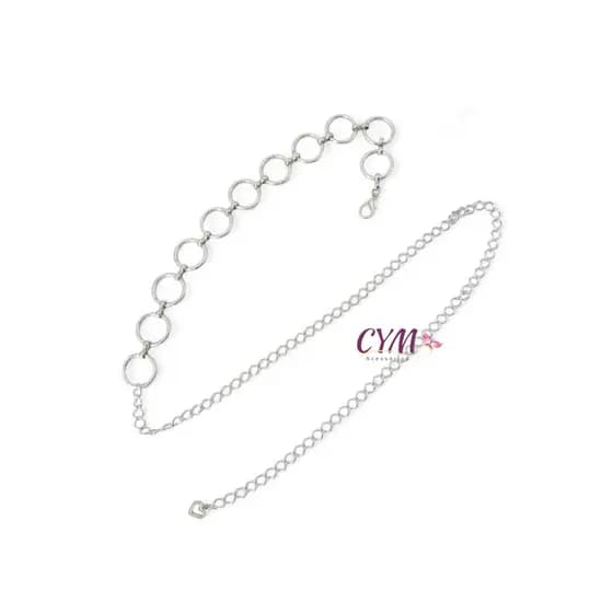 cinto de corrente argola feminino cintura de oco simples e versátil da moda tendência
