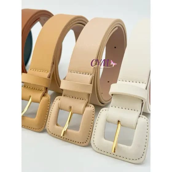 cinto feminino largo fivela quadrado 3.3cm largura