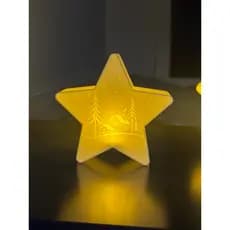 ⭐️💫 LUMINÁRIA ESTRELA DE NATAL 3D COM VELA LED