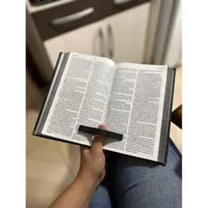 Page Holder Suporte 3D Ergonômico p/ Livros Abridor de Páginas Leitura Confortável Marcapáginas de Dedo