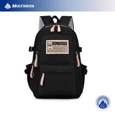 Multineos Mochila Feminina Masculino De Alumínio Textura Bordada Delicada