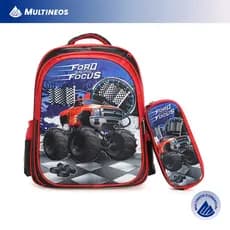Bolsa Escolar Com Estojo Meninos/Meninas ultra Leve À Prova D'água Infantil 1-3-6 Multineos Pronto Entrega
