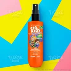 Spray Desembaraçante Infantil Cabelinhos Brasileiros Cia Kids Vegano Desembaraça e Remove Nós Sem Enxague 250ml