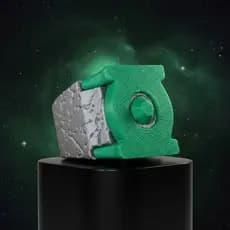 Anel Lanterna Verde Cosplay Impressão 3D Tamanho Real