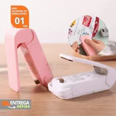 Mini Seladora de Embalagens Plásticas Portátil com Imã para Geladeira Cozinha