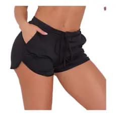 Bermuda biquini Shorts de praia feminino Piscina, Academia, Fitness em Lycra Verão plus size