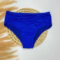 biquini Calcinha hot pants neon cintura Alta Plus Size Drapeada Biquíni