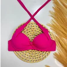 Biquini top bojo com sustentação, plus size, praia, piscina, academia, fitness bikinii biquine
