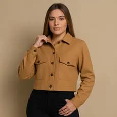 Jaqueta Feminina Casaco De Frio Lã Batida Abrigo agasalho blazer frio Moda Premium Slim