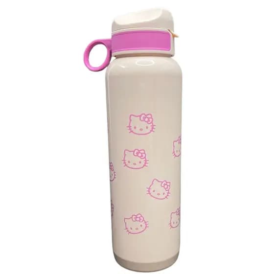 Garrafinha de Água Hello Kitty Squeeze 1 Litro Garrafa de Água Infantil Anti Vazamento Escola Creche