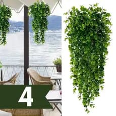 Planta Pendente Eucalipto Samambaia Decoração Jardim Artificial