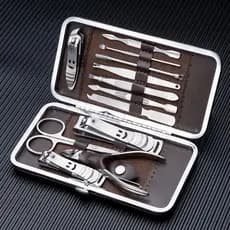 Kit 7 / 8 / 12 / 16 Cortador De Unha Manicure Portatil Estojo Pinca Tesoura