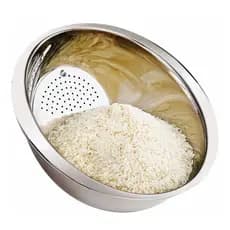 Escorredor Lavador De Arroz Aço Inox Lavador Alimentos