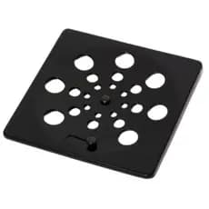 Tampa Grelha Ralo 15x15 Cm de banheiro Quadrado PRETO ABS Abre e Fecha - banheiro ralo