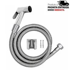 kit para ducha higiênica Mangueira flexível de 1,2 Ducha Higiênica  e Gatilho em Metal com suporte.