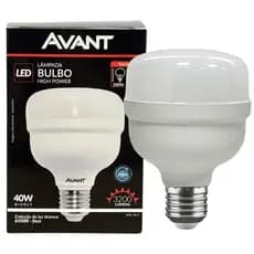 Lâmpada Led Bulbo High Power Avant 40W Bivolt 6500K Branco Frio 3200lm E27 Alta Potência Galpão Loja