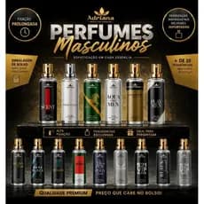Kit 10 Perfumes de Bolso Atlântica Natural 15ml - Fragrâncias Sortidas ENVIO IMEDIATO!