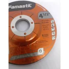Kit com 2 Discos De Desbaste Famastil 4.1/2" 115x4,8x22,2mm Metal Inox Profissional