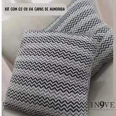 Kit 2 ou 4 Capas de Almofada 40x40cm com Zíper – Decoração Sala, Sofá e Cama