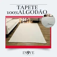 Tapete para Sala Gigante Macio e Confortável - Resistência Extra Lavável em Máquina 100% Algodão