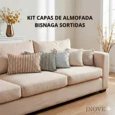 Kit Capas Bisnaga 100% Algodão Estampas Sortidas Lavável Premium - Proteção E Decoração