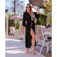 Saida de Praia longa Kimono
