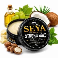 Seya Premium Cut Pomada Cabelo Modela e Hidrata Cera Ingredientes Naturais Brilho Natural - 50g