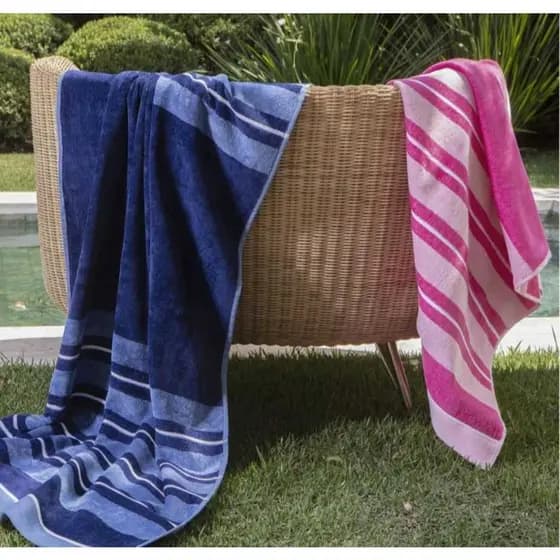 Toalha de Praia e Piscina Puglia Corttex  75 cm x 1,50m 390 gramas 100% Algodão