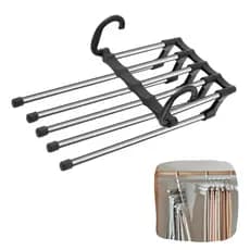 Kit de Cabides Multifuncional para Calças 5 em 1 Retrátil
