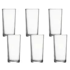 Jogo de Copos de Vidro Suco Água Long Drink 225ml Transparente Reforçado