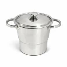 Cuscuzeira Inox Nordestina 16cm 100% Inoxidável Luxo Importado