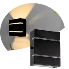 Luminaria Arandela 2 Frisos 2 Focos Parede Muros Bivolt externo e Interno