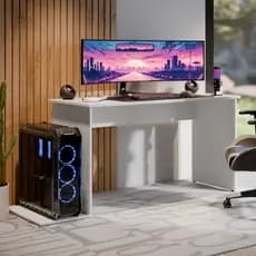 Mesa Escrivaninha Gamer Madri Para Computador Para 2 Monitores e CPU Home Office Moderna