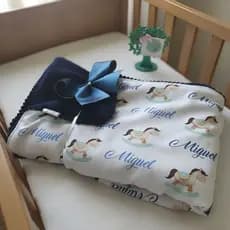 Manta Bebê Personalizada com nome