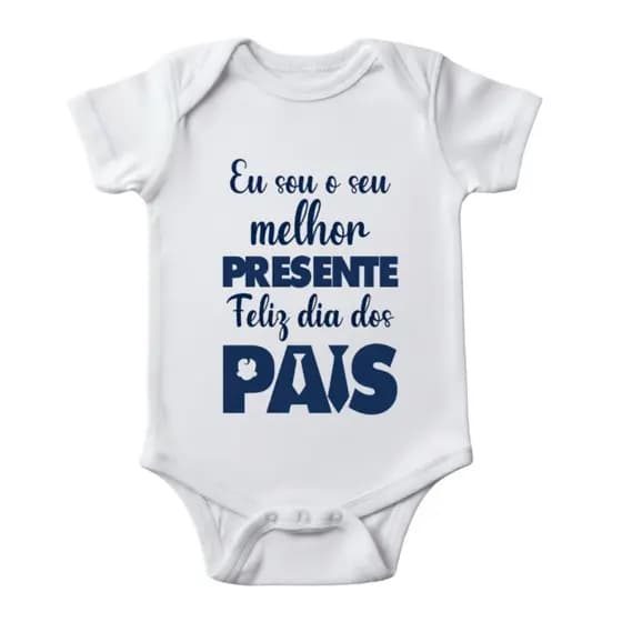 Body Dia Dos Pais Meu Primeiro Dia Dos Pais Melhor Papai Do Mundo Macacão Curto Bebê  Malha Tecido