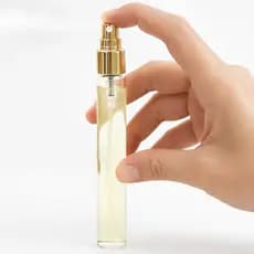 Kit 3 Frasco de Vidro Porta Perfume 10ml Com Spray Dourado Bolso Recarregável Névoa Engarrafamento Provador