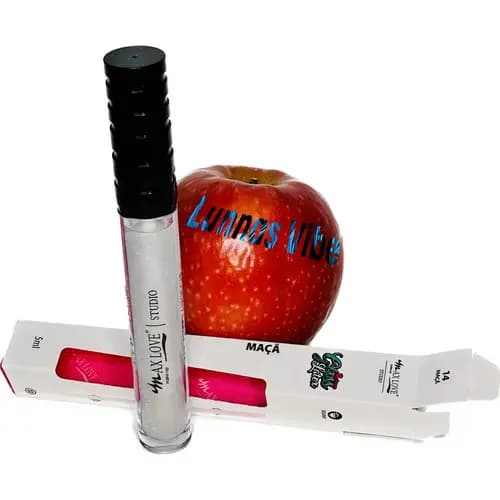Batom Gloss/Lip Gloss Latex Maçã Hidratante Max Love - 5ml