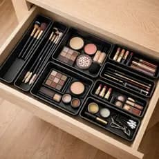 Kit 8 Organizadores De Maquiagem Gaveta Divisorias 12 Cores Para Maquiagens Acessórios Pincel Outros